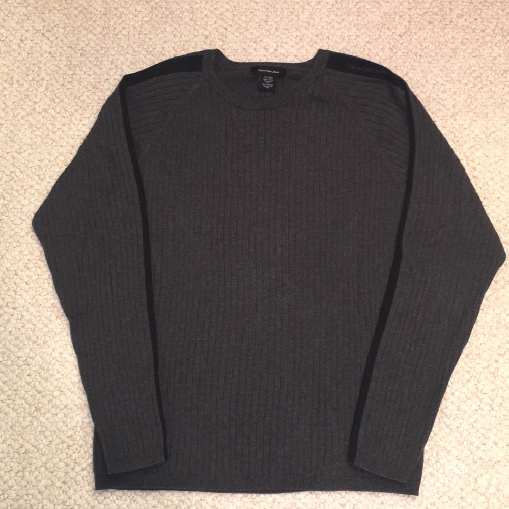 Calvin Klein Jeans Men’s Gray Crewneck Sweater XL